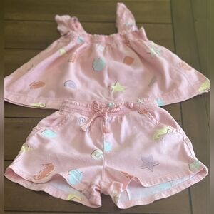 Girls Garanimals 2 piece short set
